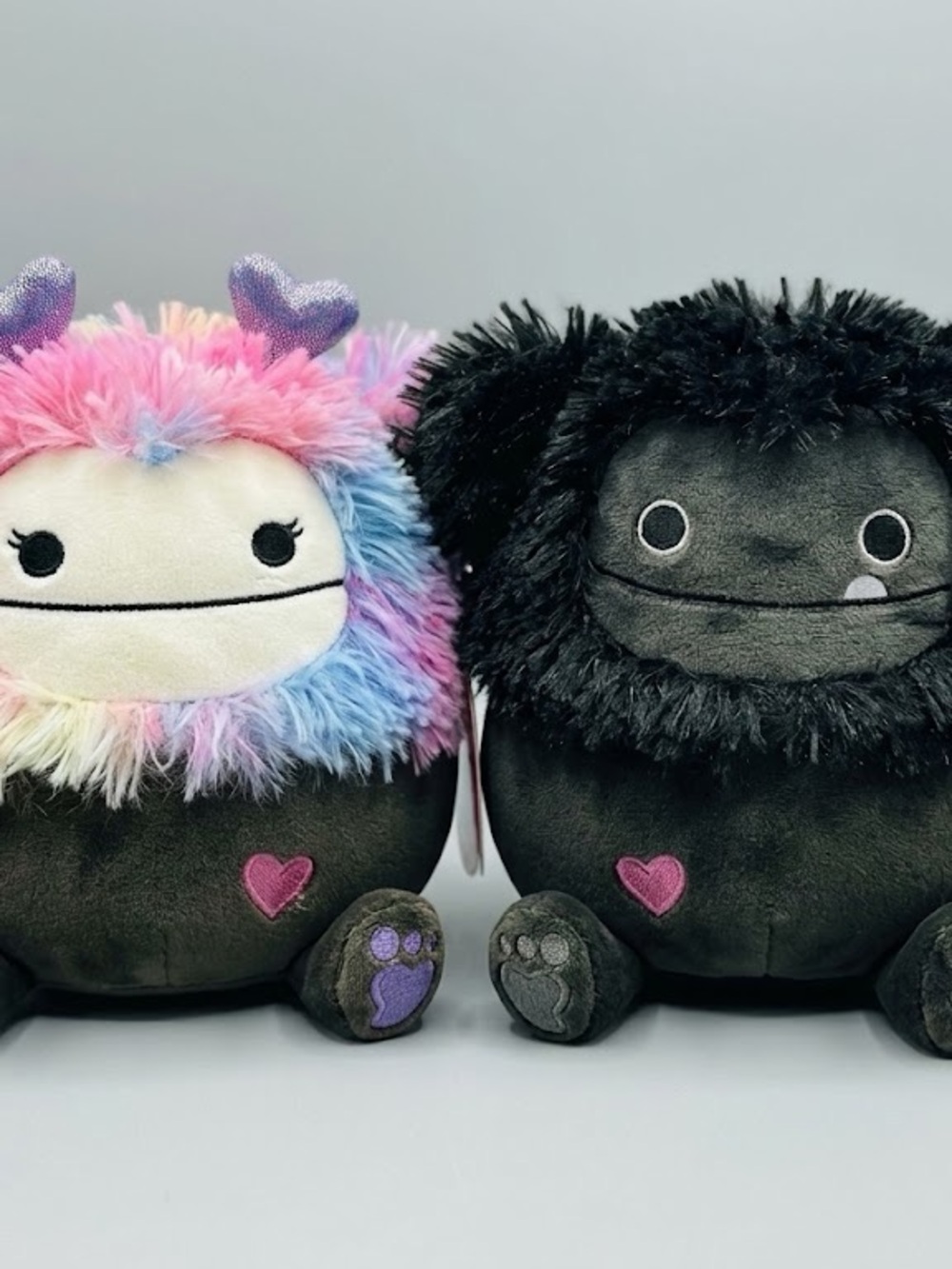 Squishmallows Multicolor & Black Fuzzy Monster Pair